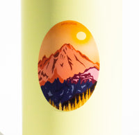 Golden Glow Mountain Sticker
