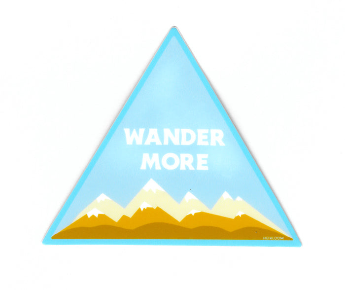Wander More Sticker