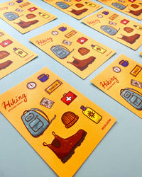 Hiking Sticker Sheet