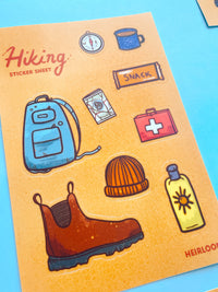 Hiking Sticker Sheet