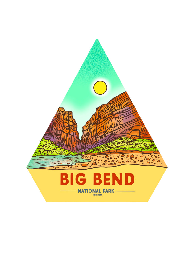 Big Bend National Park Vinyl Sticker - Texas
