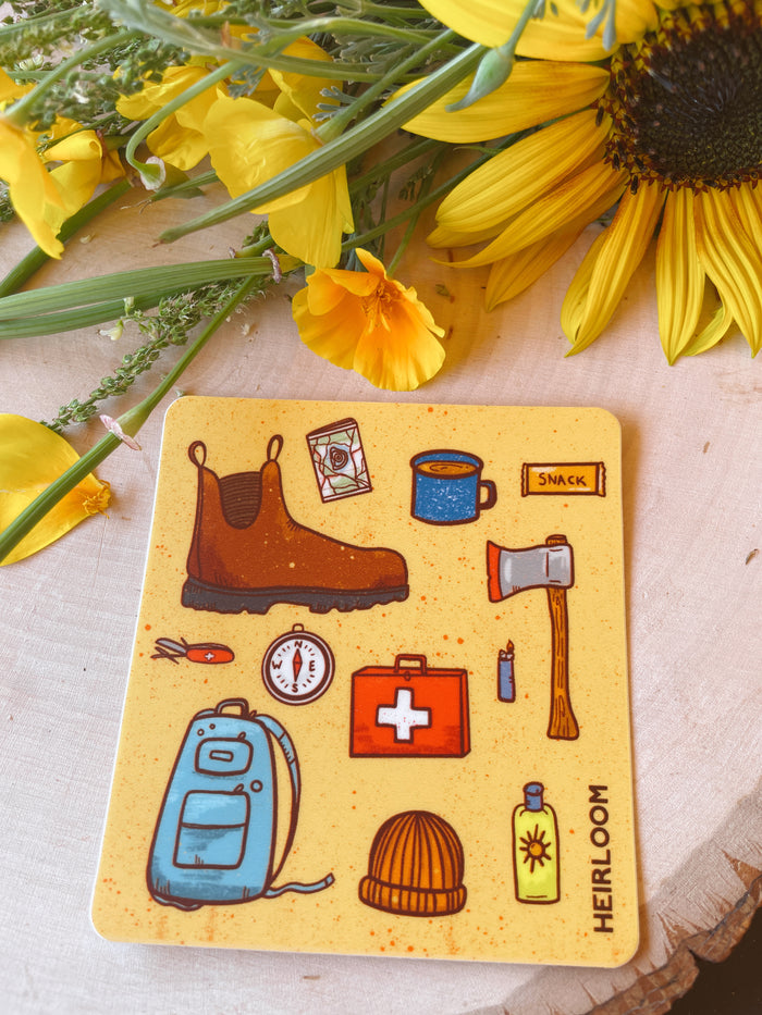 Camping Essentials Sticker