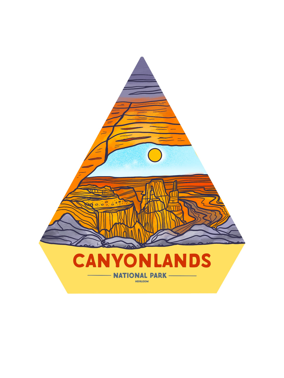 Canyonlands National Park Vinyl Sticker - Utah