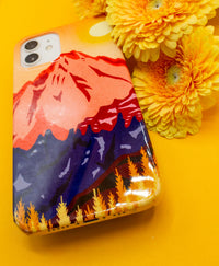 Golden Glow Mountain - Snap case for iPhone®