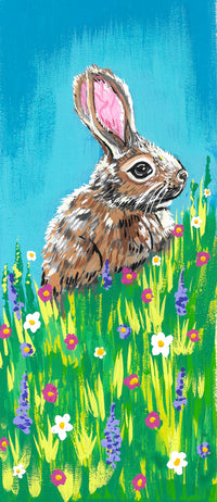 Wildflower Rabbit Bookmark
