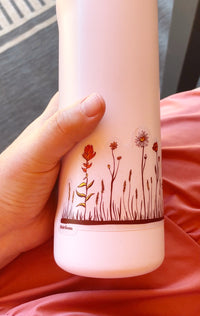 Row of Wildflowers Transparent Vinyl Sticker