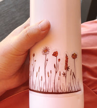 Row of Wildflowers Transparent Vinyl Sticker