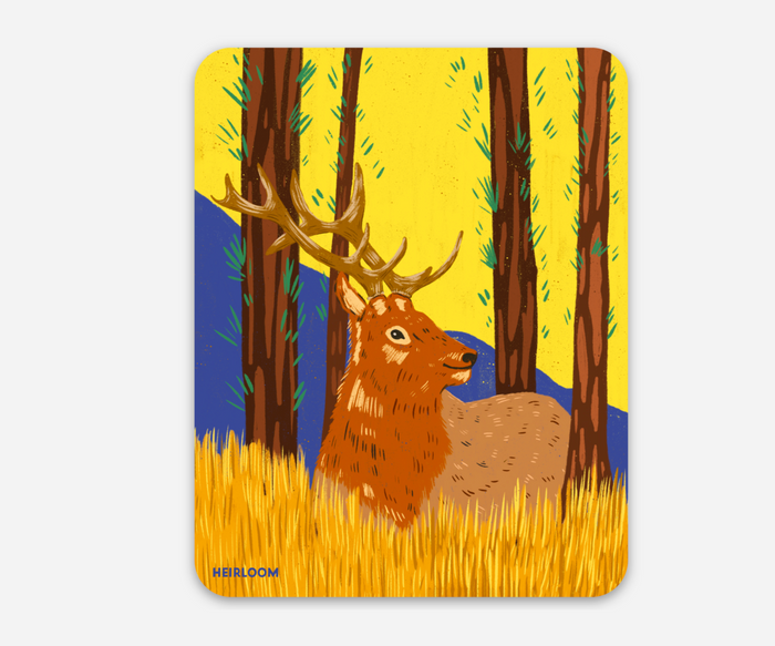 Mountain Elk Sticker - Animal Vinyl Decal