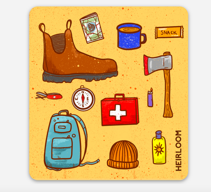 Camping Essentials Sticker