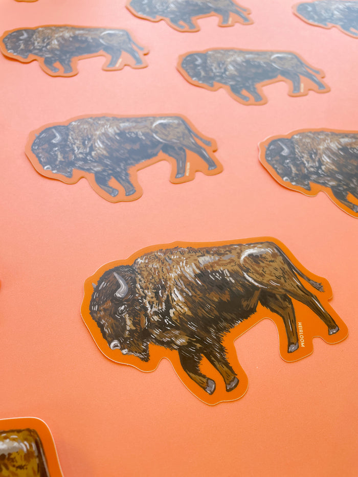 Bison Sticker - Vinyl Decal