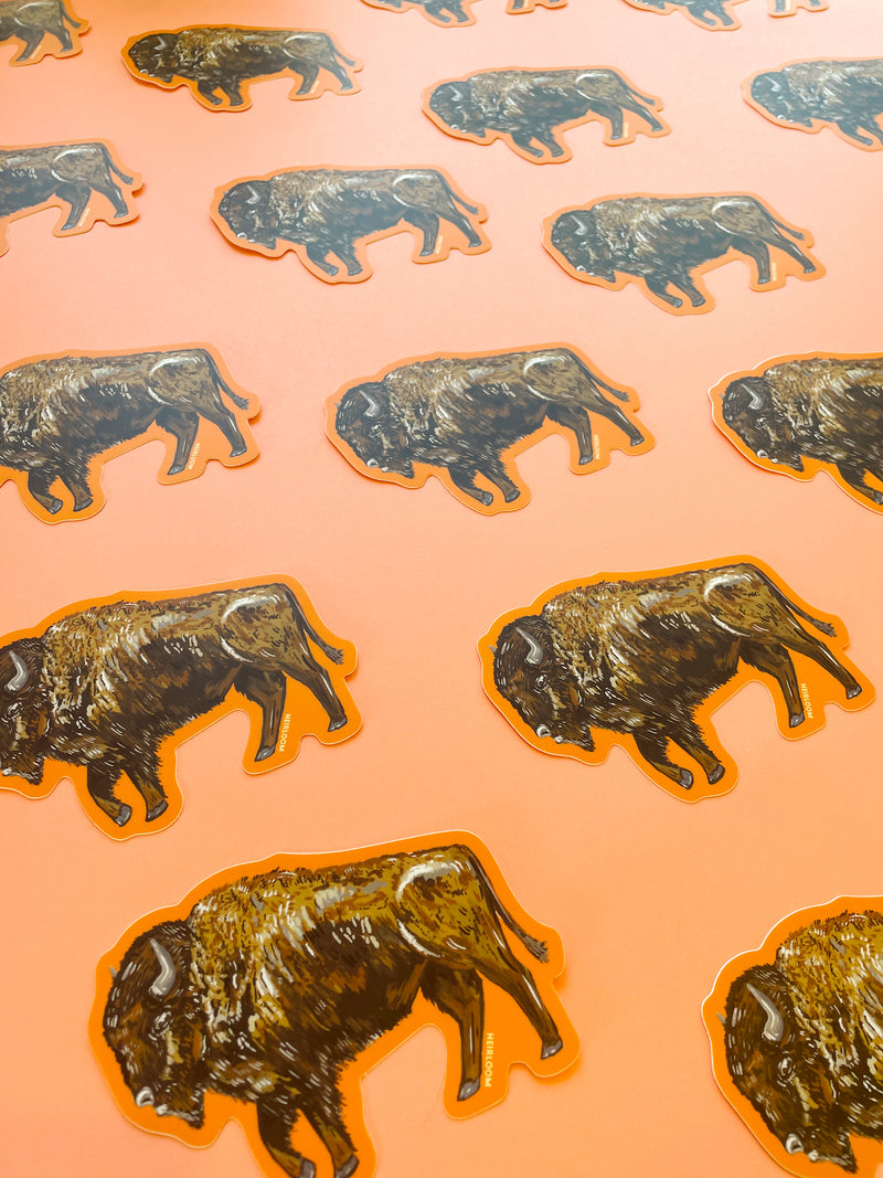 Bison Sticker - Vinyl Decal