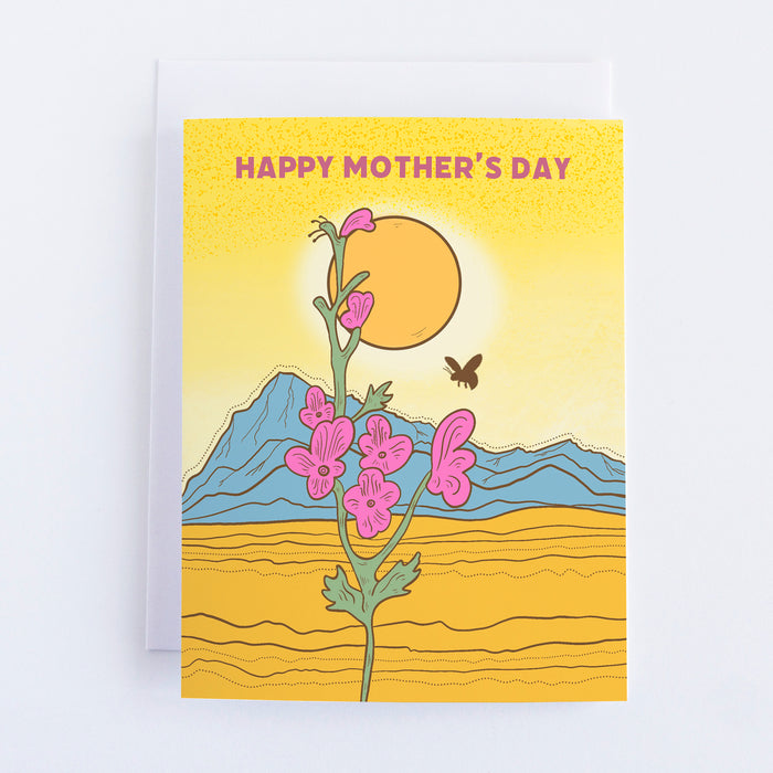 Wildflower and Bee Mother's Day Greeting Card