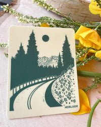Winding Mountain Road Vinyl Sticker