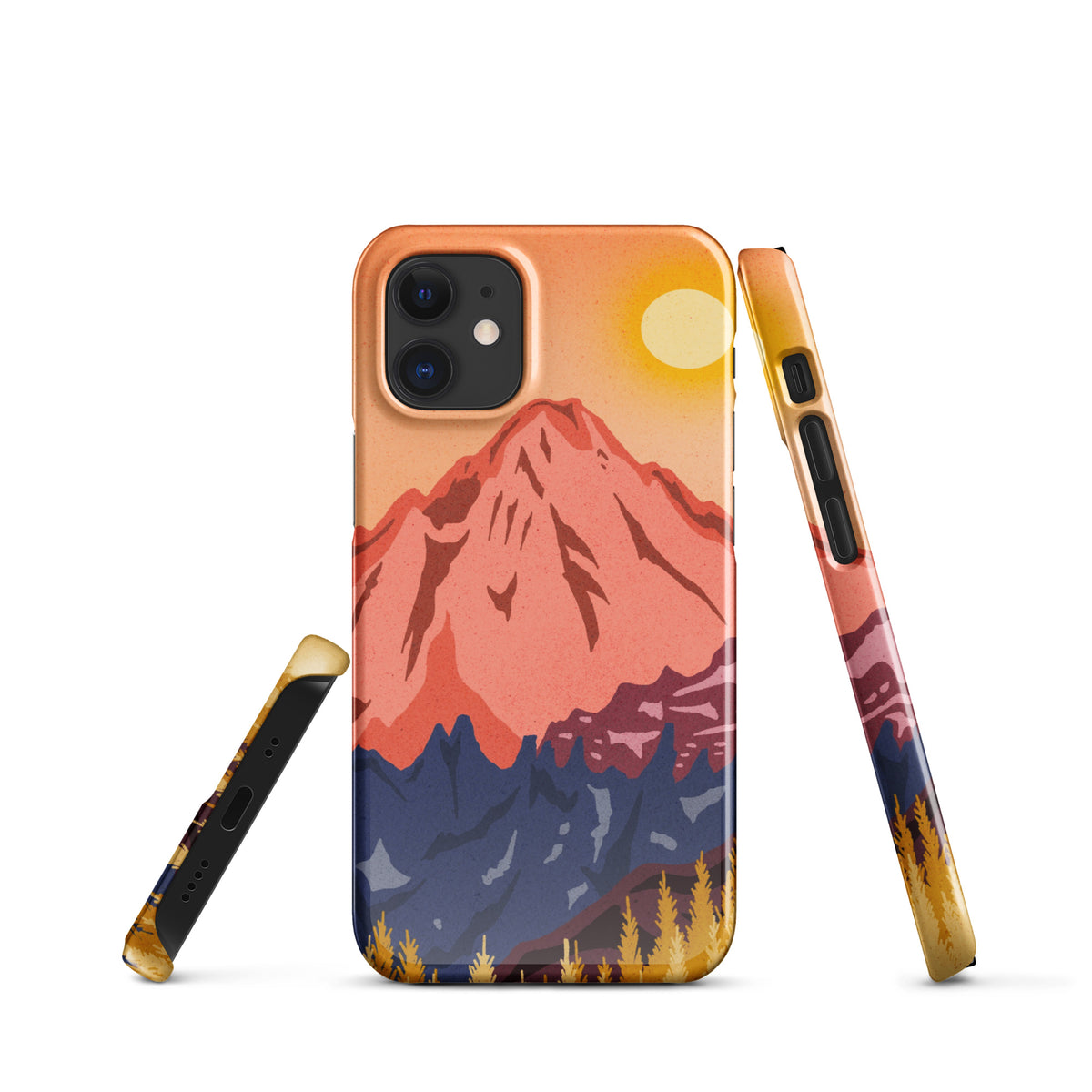 Golden Glow Mountain - Snap case for iPhone®
