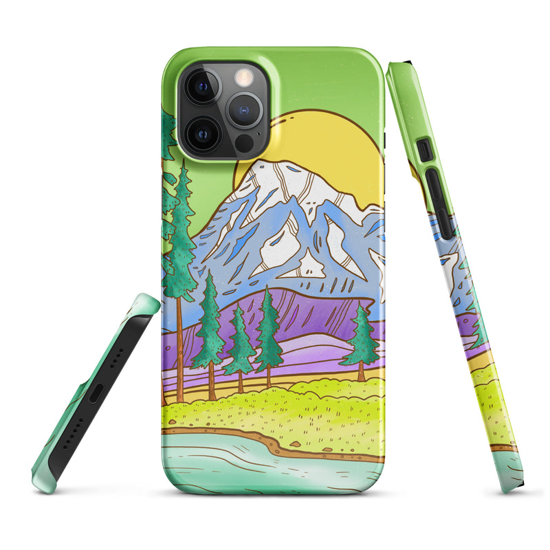Green Sky Mount Rainier - Snap case for iPhone®