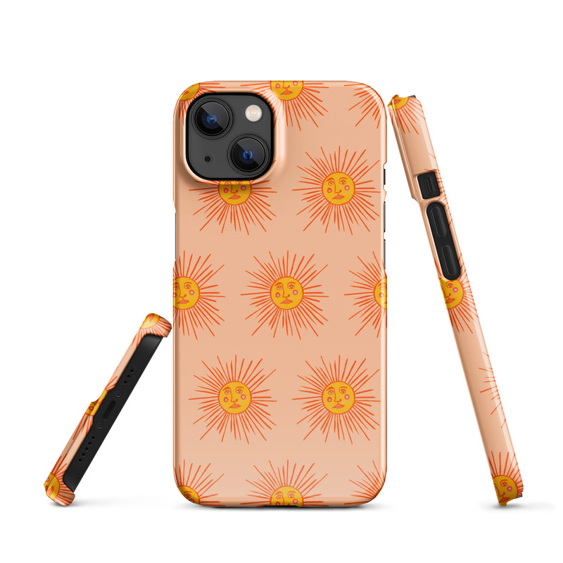 Orange Sun Pattern - Snap case for iPhone®