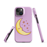 Purple Moon & Stars - Snap case for iPhone®