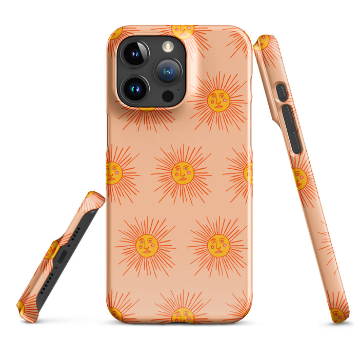 Orange Sun Pattern - Snap case for iPhone®