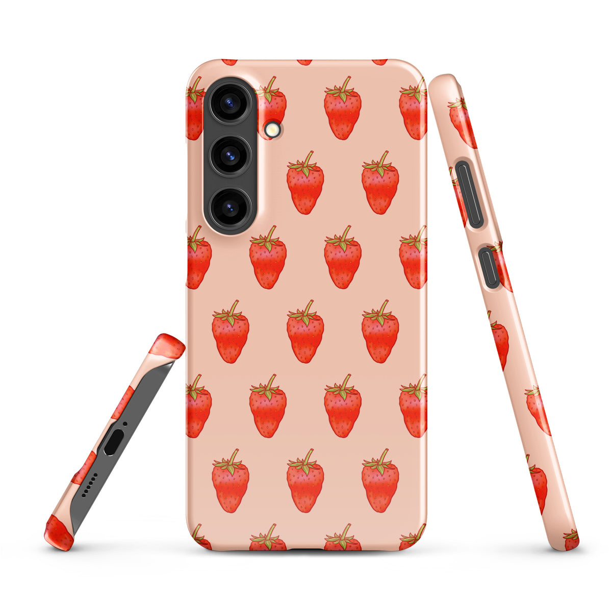 Pink Strawberry Pattern - Snap case for Samsung®