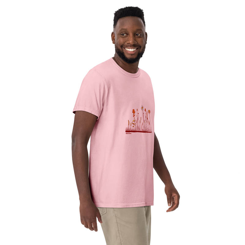 Row of Wildflowers - Unisex Garment-Dyed Heavyweight T-shirt