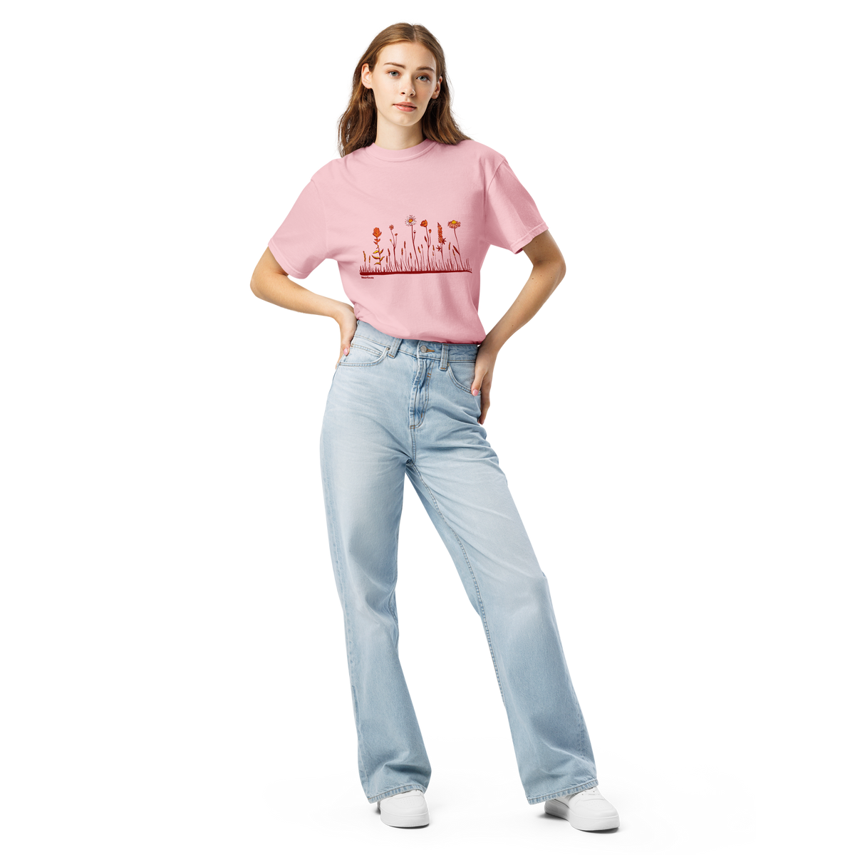 Row of Wildflowers - Unisex Garment-Dyed Heavyweight T-shirt