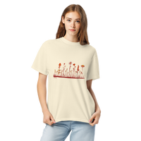 Row of Wildflowers - Unisex Garment-Dyed Heavyweight T-shirt