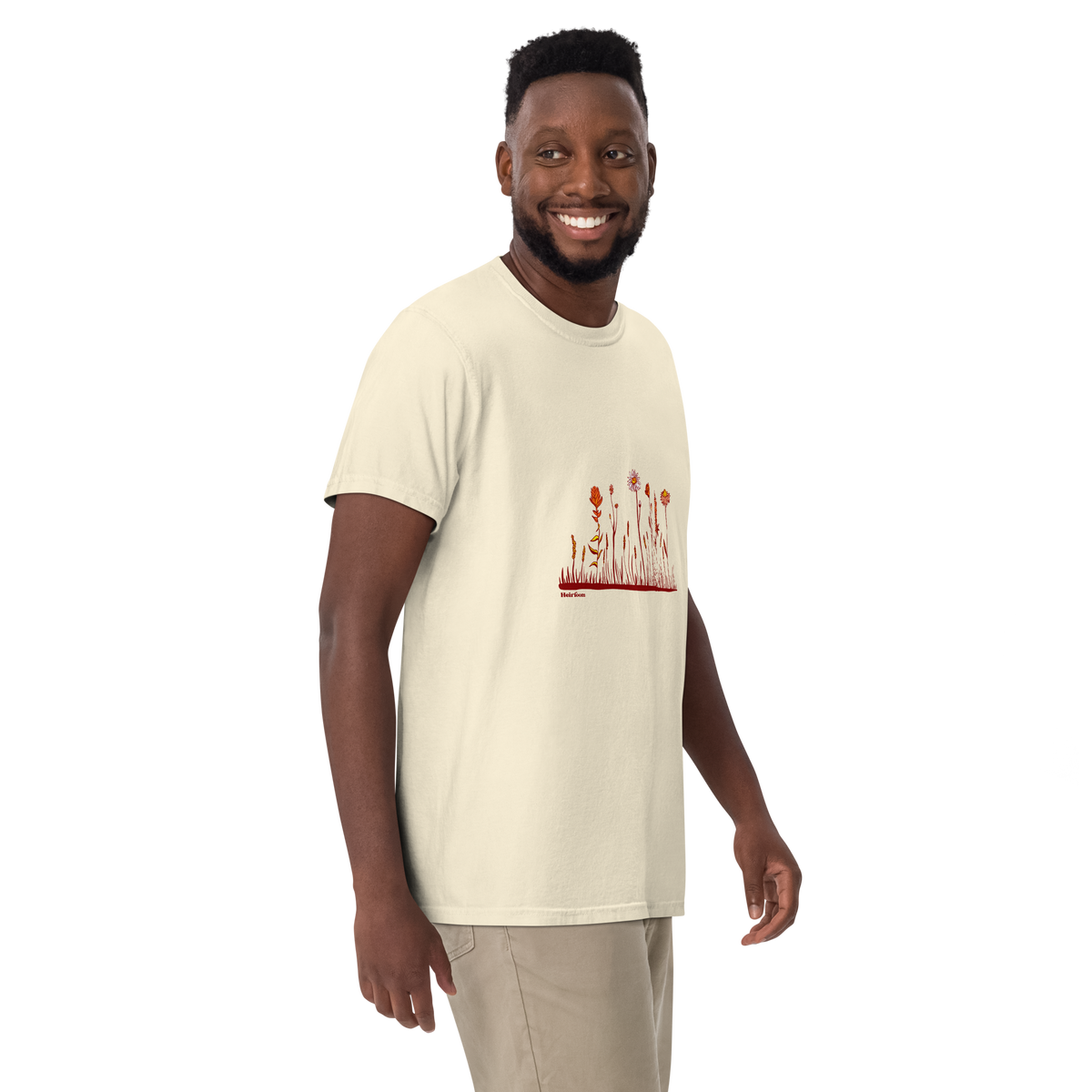 Row of Wildflowers - Unisex Garment-Dyed Heavyweight T-shirt