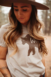 Wild Bear Unisex Adult T-Shirt