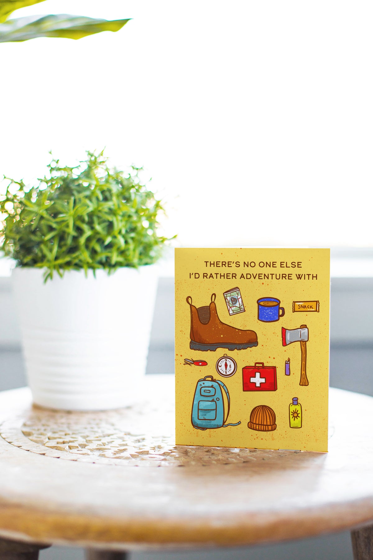 Rather Adventure - Camping Essentials Greeting Card