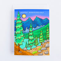 Banff Happy Anniversary Greeting Card