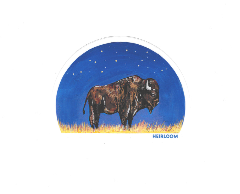 Night Sky Bison Sticker