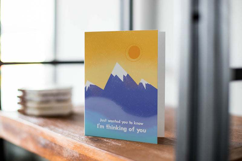 Thinking of You Blue Mountains Greeting Card