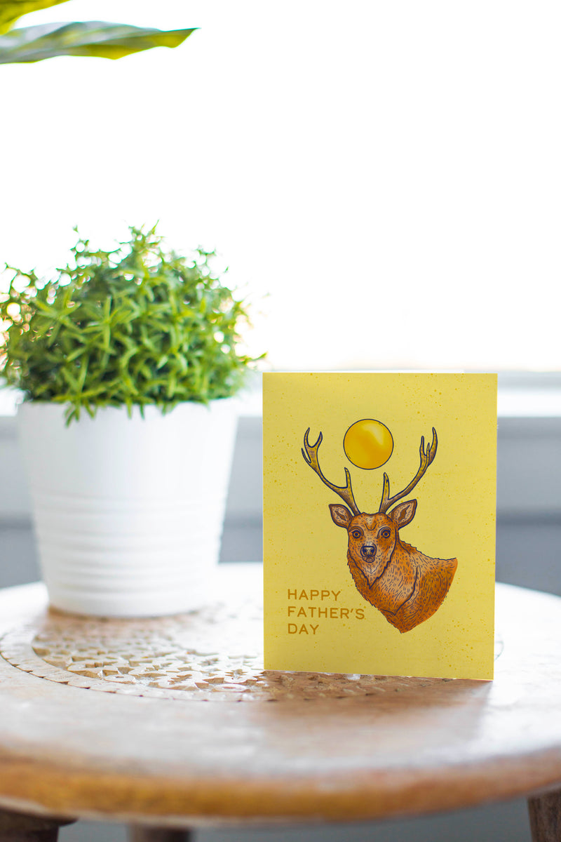 Deer Sun - Father's Day Greeting Card