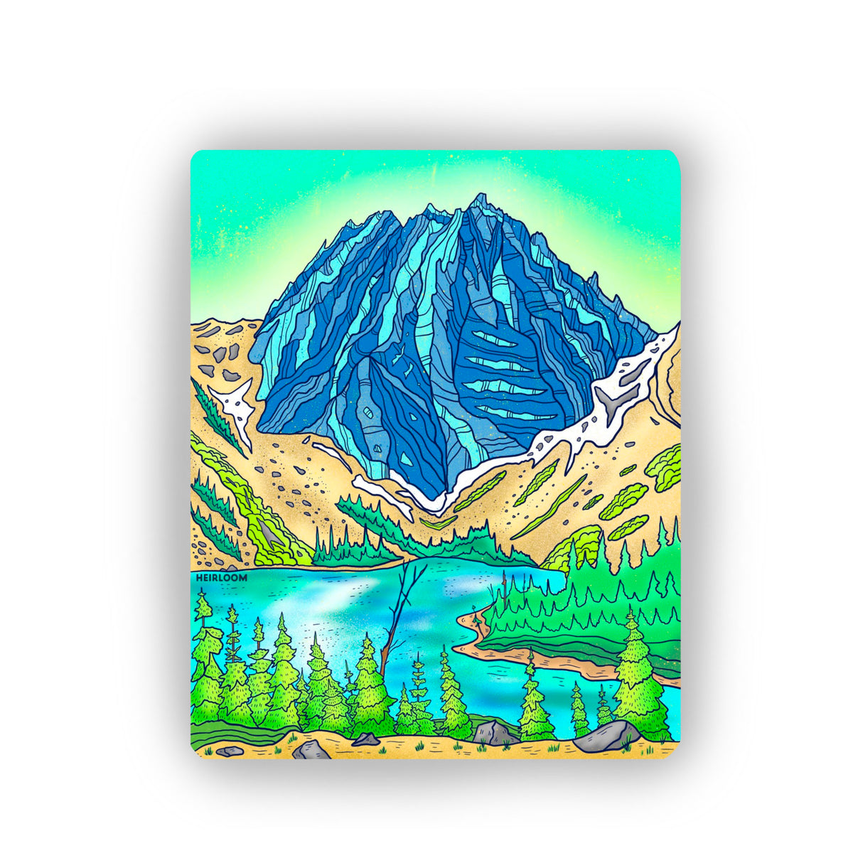Dragontail Peak/Colchuck Lake Sticker