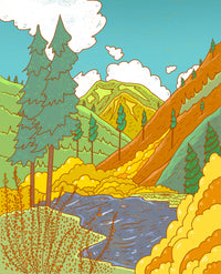 Golden Tumwater Canyon Art Print