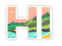 Hawaii HI State Sticker
