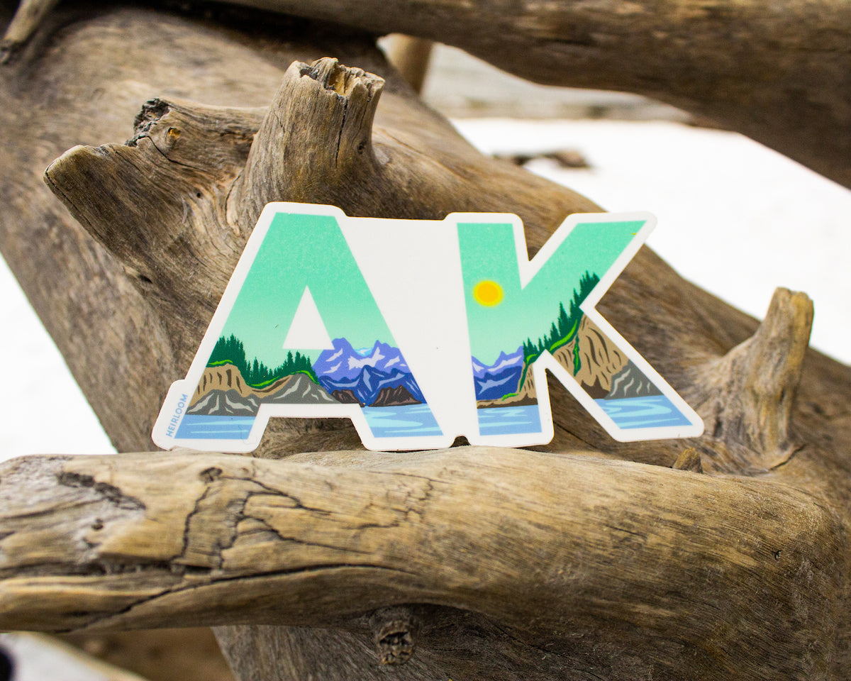 Alaska AK State Sticker - Vinyl Art Decal