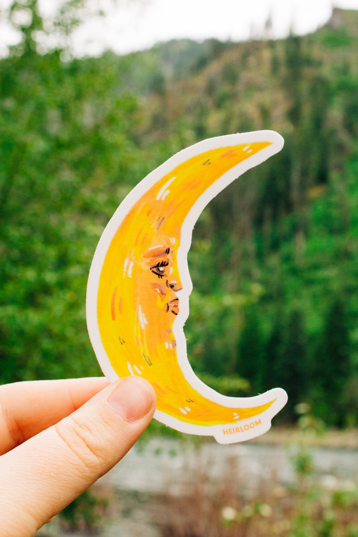 Crescent Moon Sticker