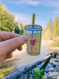 Iced Coffee Sticker