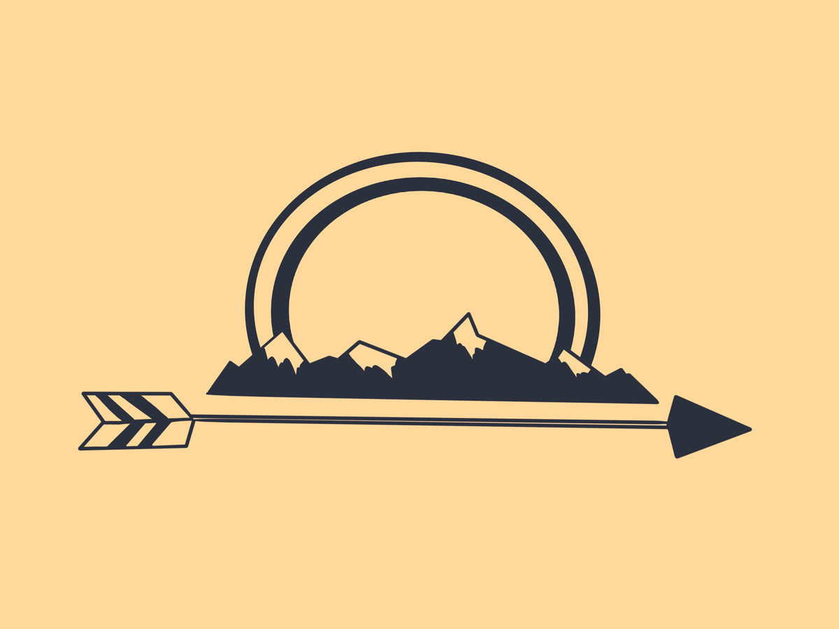 Mountain Arrow Sticker