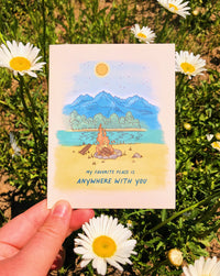 Anywhere With You Greeting Card