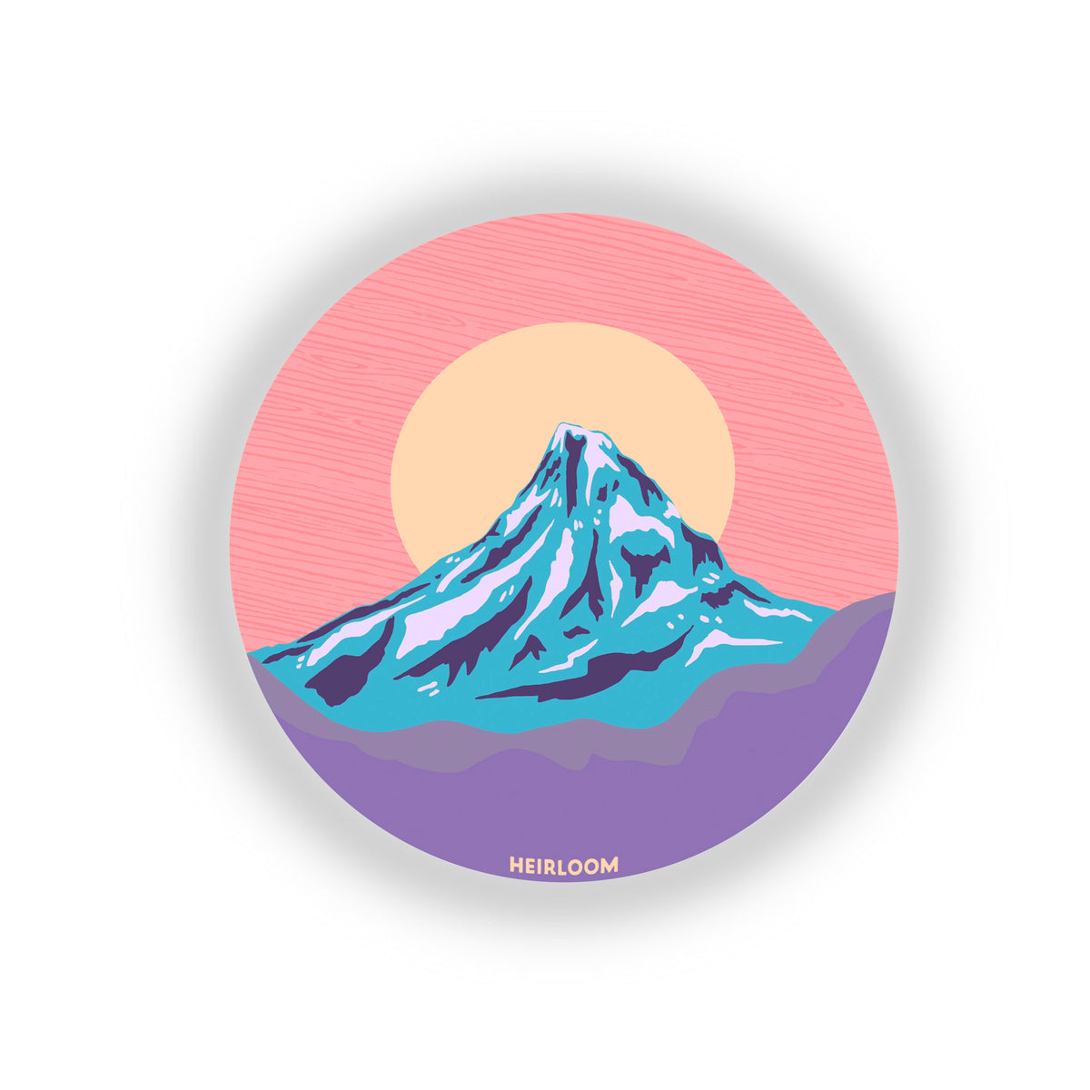 Pink Mount Hood Sticker