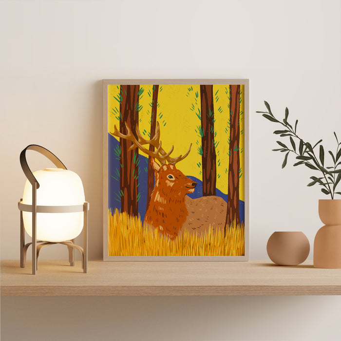 Mountain Elk Art Print