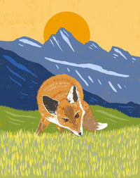 Mountain Fox Art Print