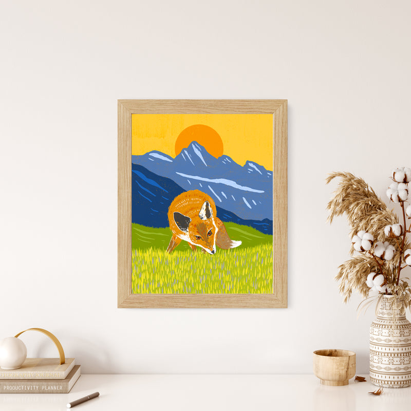 Mountain Fox Art Print