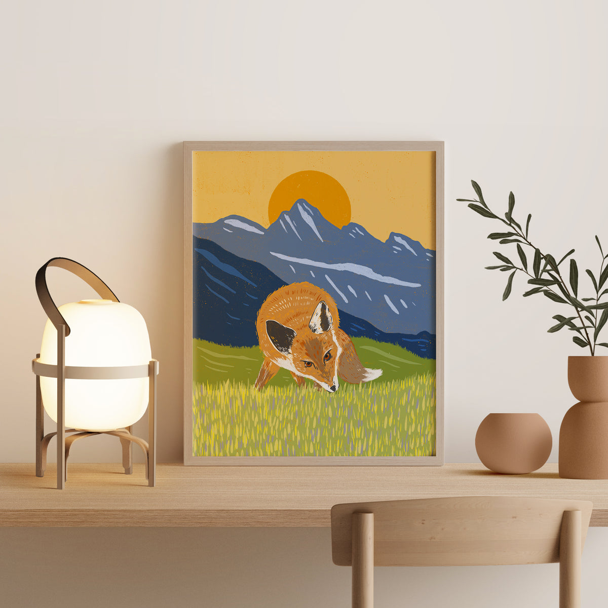 Mountain Fox Art Print
