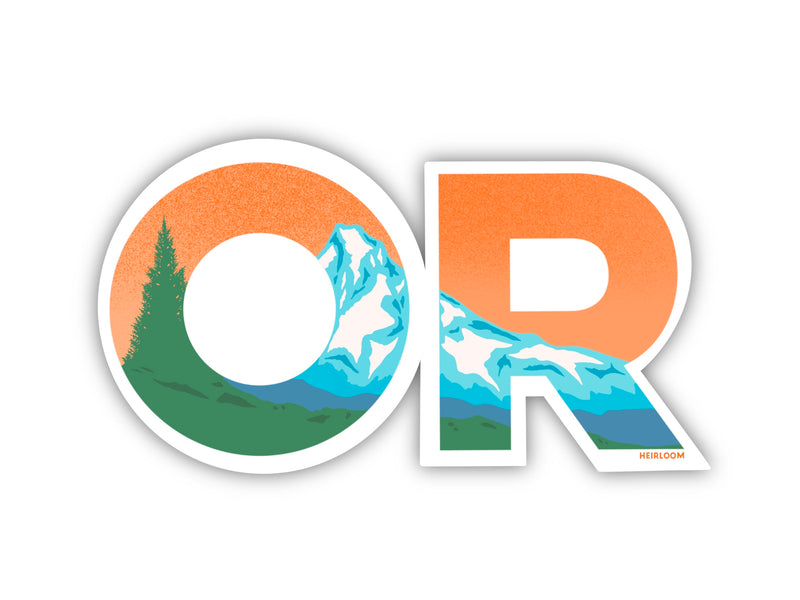 Oregon OR State Sticker