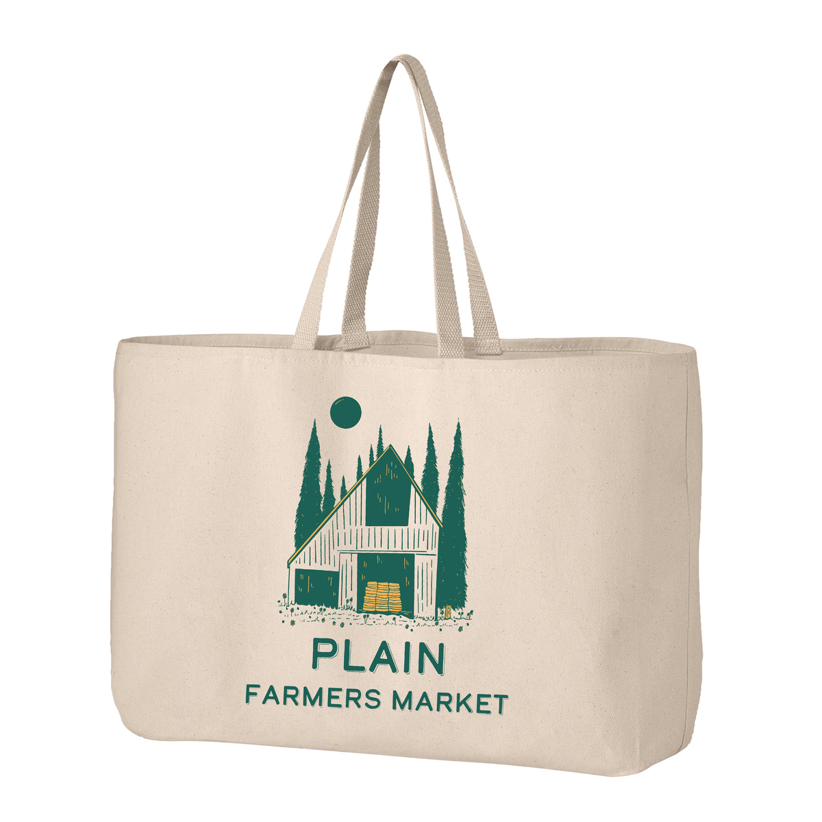 Plain Farmers Market Tote Bag - Jumbo Size