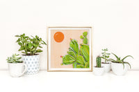 Baja Prickly Pear  8" x 8" Art Print