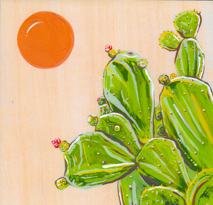 Baja Prickly Pear  8" x 8" Art Print
